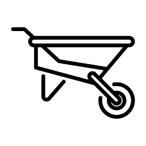 Wheelbarrow, Tool, Farm, Barrow, Farming And Gardening icon