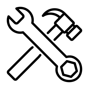 Wrench, Hammer, Worker, Improve, Construction And Tools icon