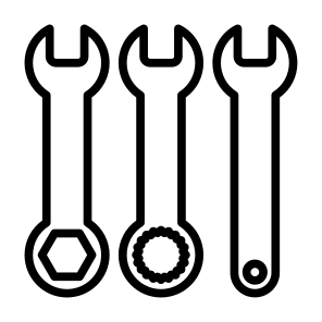 Wrenches, Mechanic, Repair, Maintenance, Technical Support icon