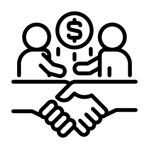 Acquisition, Procurement, Buyout, Merger, Takeover, Purchase icon