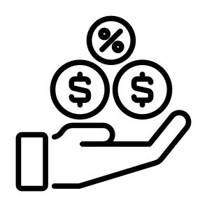 Commission, Compensation, Fee, Charge, Earnings, Percentage icon