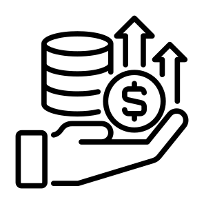 Profit, Income, Gain, Revenue, Earnings, Margin icon