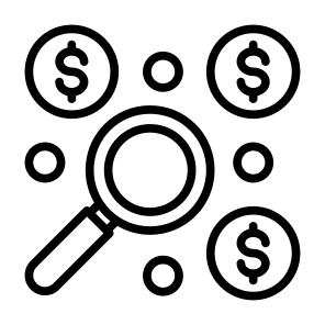 Discover, Find, Money, Vision, Explore, Chance icon