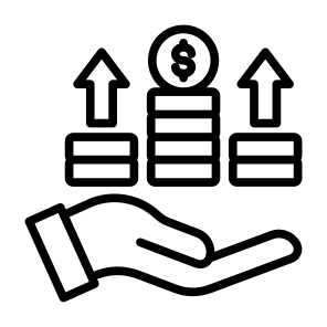 Earning, Money, Management, Investment, Income, Grow Up icon