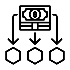 Expenses, Money, Structure, Planning, Cost, Allocation icon