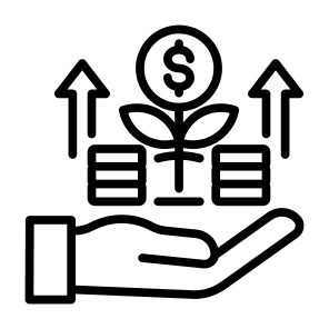Income, Money, Financial, Investment, Growth, Increase icon