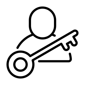 Key Person, Key, Person, User, Leader, Access icon