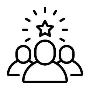 Leadership, Members, Team, Leader, Employee, Star icon
