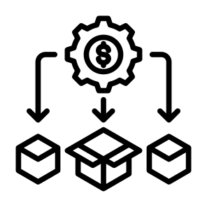 Product Management, Cost, Product, Management, Production, Structure icon