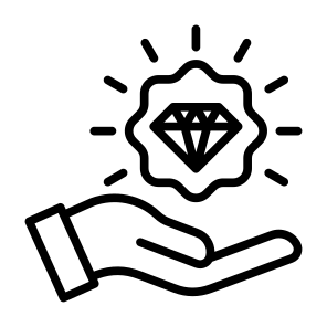 Value Proposition, Asset, Wealth, Management, Diamond, Value icon