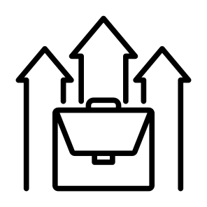 Career, Goal, Growth, Success, Achievement icon