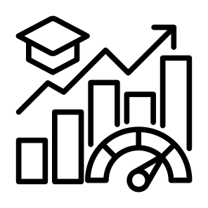 Performance, Student, Indicator, Growth, Statistics icon