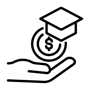 Scholarship, Study, Money, Funding, Compensation icon