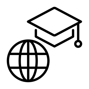 Student, Global, Worldwide, Study, International icon