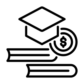 Tuition, Book, Money, Study, Cost icon
