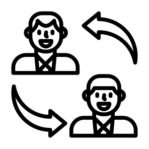 Change, People, Exchanging, Management, Employees  icon
