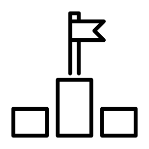 Podium, Win, Goal, Winning, Achievement  icon