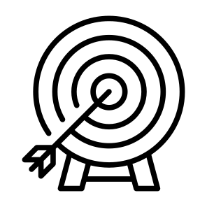 Target, Goal, Objective, Targeting, Dart Board icon