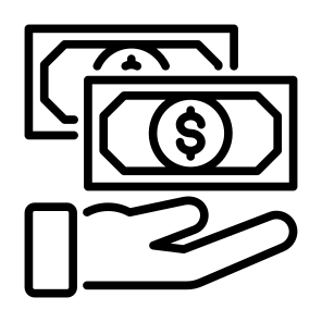 Banknote, Money, Hand, Cash, Give Money  icon