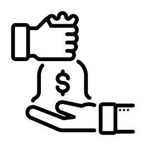 Corruption, Money, Bribe, Money Bag, Bribery icon