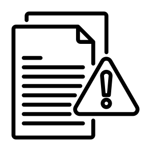 Fake Document, Sign, Identity, Risk, Document icon