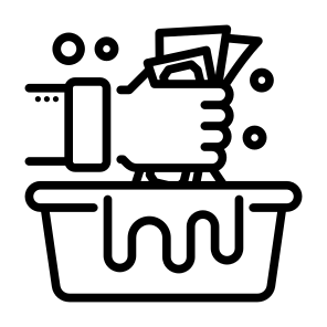 Money Laundering, Banknote, Money, Hand Gesture, Laundering icon