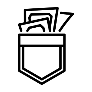 Pocket, Money, Corruption, Bribery, Bribe icon