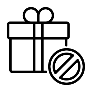 Prohibition, Forbidden, Gift, Signaling, No  icon