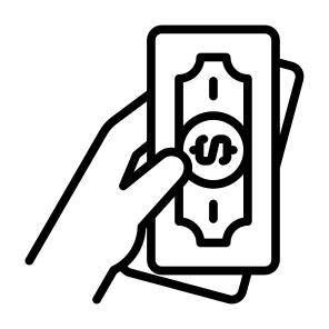Cash, Shopping, Payment, Bill, Money, Hands And Gestures icon
