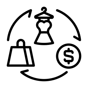 Exchange, Shopping, Arrows, Transaction, Change, Trade icon