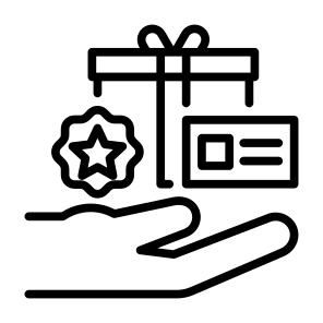 Loyalty Program, Points, Star, Gift, Reward, Card icon