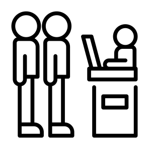Queue, People, Wait, Service, Line, Order  icon