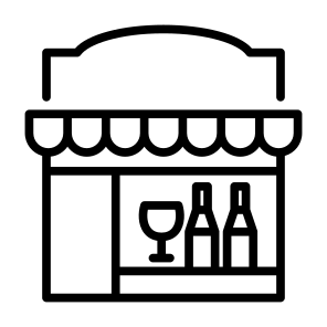 Wine Shop, Liquor, Alcohol, Drink, Store, Bottle icon