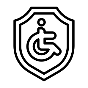 Disability Insurance, Disability, Insurance, Wheelchair, Protection, Healthcare icon