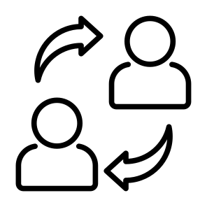 Employee Rotation, Employee, Rotation, Worker, Change, Shift icon