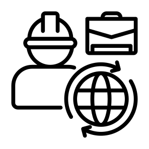 Global Outsourcing, Employee, Labor, Job, Outsourcing, Global icon