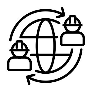 Labor Rotation, Labor, Worker, Rotation, Employee, Global icon