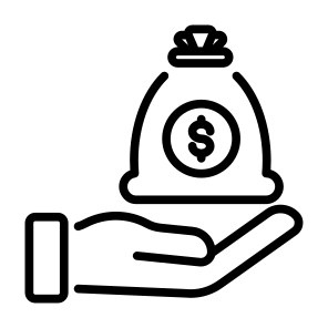 Salary, Money, Income, Money Bag, Earnings icon