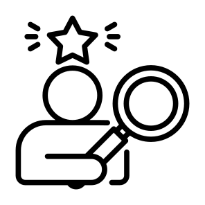 Talent Search, Talent, Hiring, Recruitment, Search, Person icon