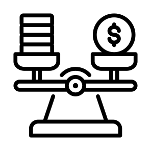 Balance, Money, Scales, Finance, Budget  icon