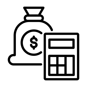 Cost, Budget, Calculator, Money, Expenses  icon
