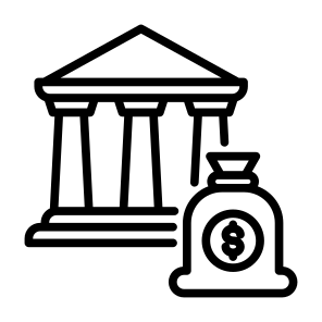 Deposit, Bank, Money, Saving Money, Money Bag icon