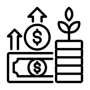 Financial Growth, Finance, Profit, Growth, Money icon