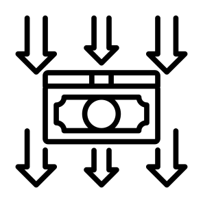 Money Flow, Money, Economy, Reduce Cost, Investment icon