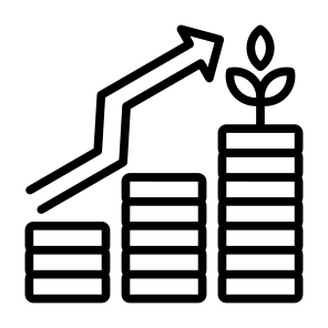 Profit, Money, Market, Growth, Finance icon