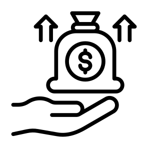 Revenue, Growth, Income, Increase, Money icon