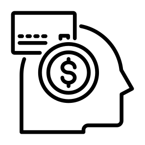 Thinking, Economy, Credit Card, Incomes, Money icon