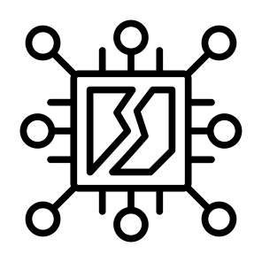 Digital Disruption, Digital, Disruption, Chip, Electronics, Technology icon