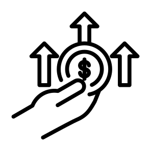 Inflation, Rise, Cost, Value, Increase, Money  icon