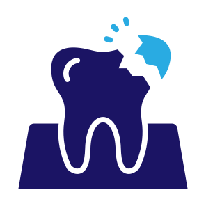 Broken Tooth, Tooth, Broken, Dental, Cavity, Decayed, Dental Care icon